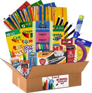 ACCUEIL 98 piece school supplies set for kids back to school, girls, boys