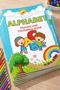 Home livre de coloriage traçage de l'alphabet pratique d'écriture abc pour les enfants d'âge préscolaire (pdf, png) format feuilles de travail